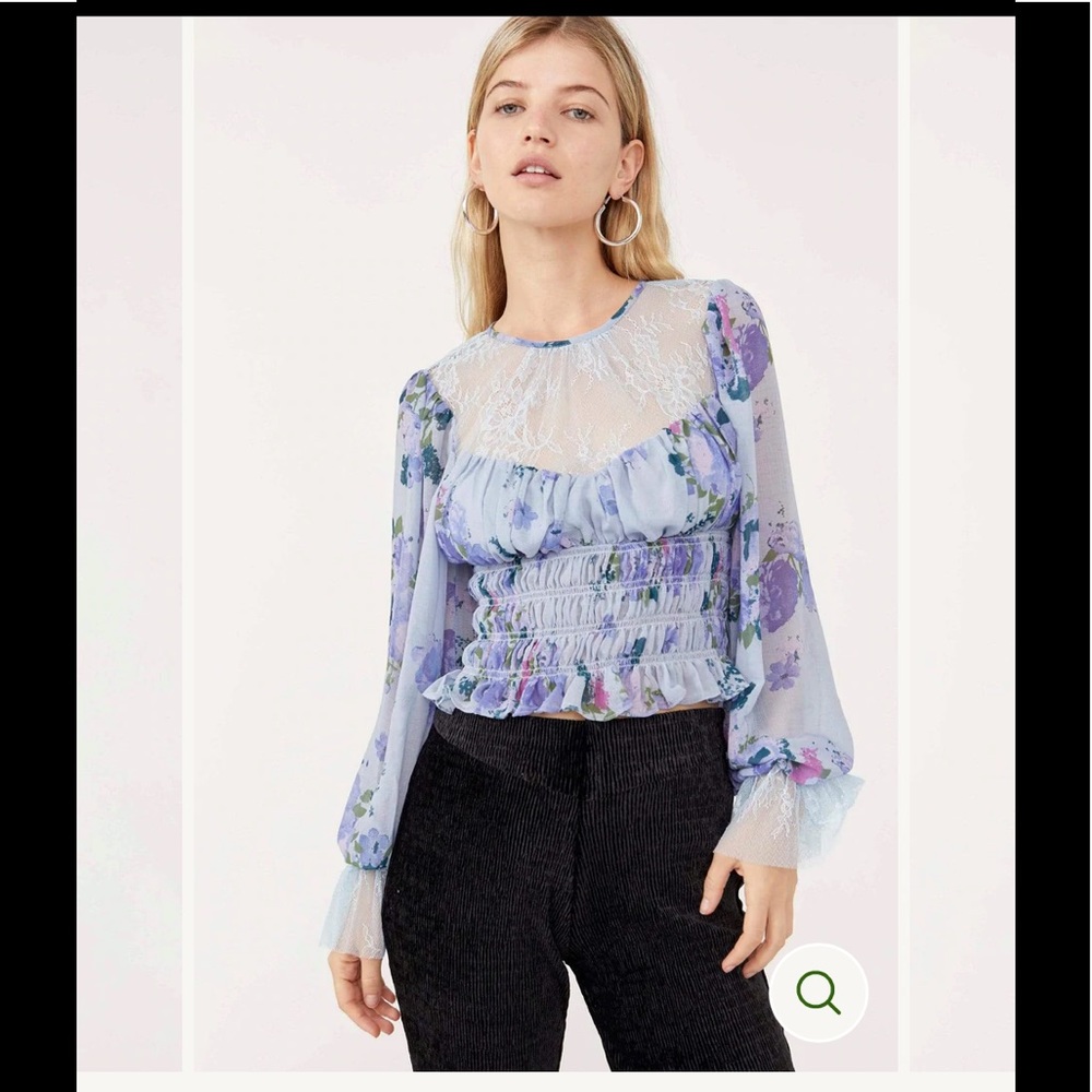 NWT Free People Women's Daphne Blouse